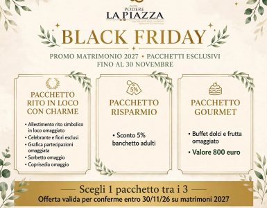 Black Friday per Matrimonio 2027 Black Friday per Matrimonio 2027
